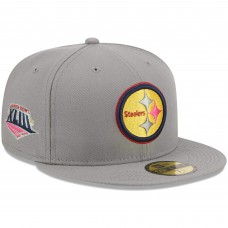 Бейсболка Pittsburgh Steelers New Era Color Pack 59FIFTY - Gray