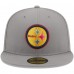 Бейсболка Pittsburgh Steelers New Era Color Pack 59FIFTY - Gray