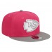Бейсболка Kansas City Chiefs New Era 2-Tone Color Pack 9FIFTY - Pink/Gray