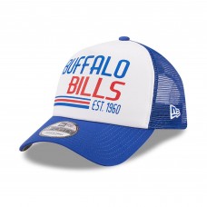 Бейсболка Buffalo Bills New Era Stacked A-Frame Trucker 9FORTY- White/Royal