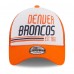 Бейсболка Denver Broncos New Era Stacked A-Frame Trucker 9FORTY - White/Orange