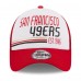 Бейсболка San Francisco 49ers New Era Stacked A-Frame Trucker 9FORTY - White/Scarlet