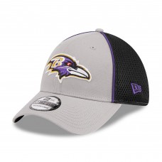 Бейсболка Baltimore Ravens New Era  Pipe 39THIRTY - Gray