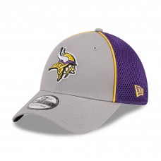 Бейсболка Minnesota Vikings New Era  Pipe 39THIRTY - Gray