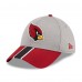Бейсболка Arizona Cardinals New Era Striped 39THIRTY - Heather Gray/Cardinal