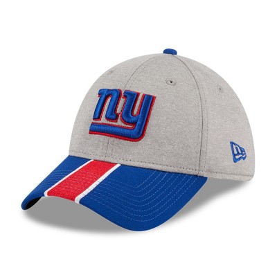 Бейсболка New York Giants New Era Striped 39THIRTY - Heather Gray/Royal