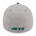 Бейсболка New York Jets New Era Striped 39THIRTY - Heather Gray/Green