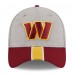 Бейсболка Washington Commanders New Era Striped 39THIRTY - Heather Gray/Burgundy