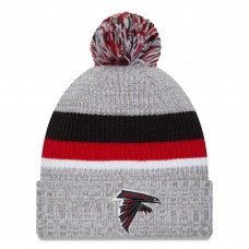 Шапка с помпоном Atlanta Falcons New Era Cuffed Knit - Heather Gray