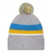 Шапка с помпоном Los Angeles Chargers New Era Cuffed Knit - Heather Gray
