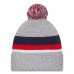 Шапка с помпоном New England Patriots New Era Cuffed Knit - Heather Gray