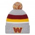 Шапка с помпоном Washington Commanders New Era Cuffed Knit - Heather Gray
