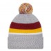Шапка с помпоном Washington Commanders New Era Cuffed Knit - Heather Gray