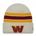 Шапка Washington Commanders New Era Team Stripe Cuffed Knit - Cream