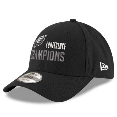 Бейсболка Philadelphia Eagles New Era 2022 NFC Champions Replica 9FORTY - Black