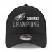 Бейсболка Philadelphia Eagles New Era 2022 NFC Champions Replica 9FORTY - Black