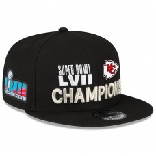 Kansas City Chiefs New Era Super Bowl LVII Champions Parade 9FIFTY Snapback Hat - Black