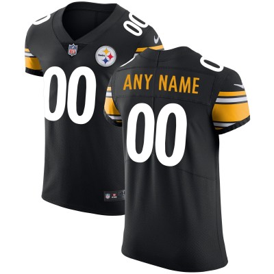 Pittsburgh Steelers Nike Black Vapor Untouchable Custom Elite Jersey