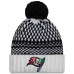 Женская Tampa Bay Buccaneers New Era Black/White 2023 NFL Crucial Catch Cuffed Pom Knit Hat Женская Tampa Bay Buccaneers New Era Black/White 2023 NFL Crucial Catch Cuffed Pom Knit Hat
