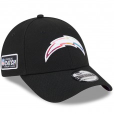 Los Angeles Chargers New Era 2023 NFL Crucial Catch 9FORTY Adjustable Hat - Black