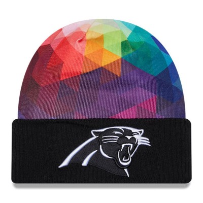 Вязанная шапка Carolina Panthers New Era 2023 NFL Crucial Catch - Black
