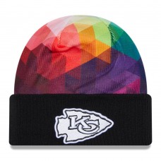 Вязанная шапка Kansas City Chiefs New Era 2023 NFL Crucial Catch - Black