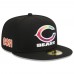 Бейсболка Chicago Bears New Era 2023 NFL Crucial Catch 59FIFTY - Black