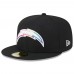 Бейсболка Los Angeles Chargers New Era 2023 NFL Crucial Catch 59FIFTY - Black