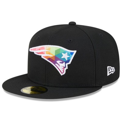 Бейсболка New England Patriots New Era 2023 NFL Crucial Catch 59FIFTY - Black