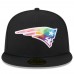 Бейсболка New England Patriots New Era 2023 NFL Crucial Catch 59FIFTY - Black