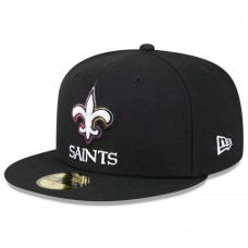 Бейсболка New Orleans Saints New Era 2023 NFL Crucial Catch 59FIFTY - Black