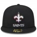 Бейсболка New Orleans Saints New Era 2023 NFL Crucial Catch 59FIFTY - Black