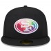 Бейсболка San Francisco 49ers New Era 2023 NFL Crucial Catch 59FIFTY - Black