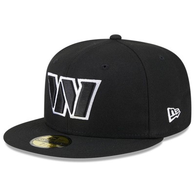 Бейсболка Washington Commanders New Era 2023 NFL Crucial Catch 59FIFTY - Black