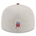 Бейсболка Washington Commanders New Era 2023 Salute To Service Low Profile 59FIFTY - Stone/Burgundy
