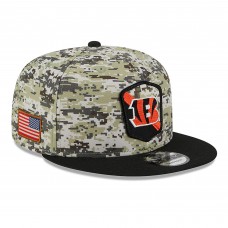Бейсболка Cincinnati Bengals New Era 2023 Salute To Service 9FIFTY - Camo/Black