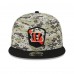 Бейсболка Cincinnati Bengals New Era 2023 Salute To Service 9FIFTY - Camo/Black