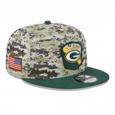 Бейсболка Green Bay Packers New Era 2023 Salute To Service 9FIFTY - Camo/Green