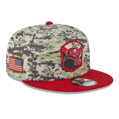 Бейсболка Tampa Bay Buccaneers New Era 2023 Salute To Service 9FIFTY - Camo/Scarlet