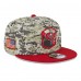 Бейсболка Tampa Bay Buccaneers New Era 2023 Salute To Service 9FIFTY - Camo/Scarlet