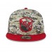 Бейсболка Tampa Bay Buccaneers New Era 2023 Salute To Service 9FIFTY - Camo/Scarlet
