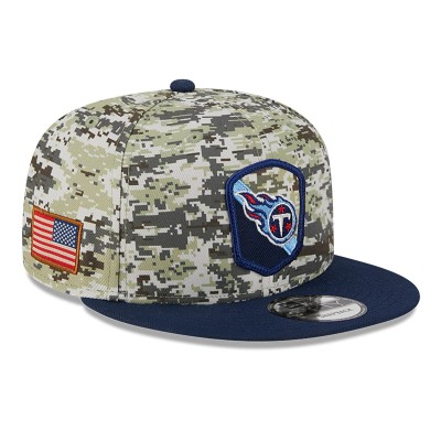 Бейсболка Tennessee Titans New Era 2023 Salute To Service 9FIFTY - Camo/Navy