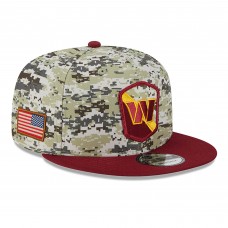 Бейсболка Washington Commanders New Era 2023 Salute To Service 9FIFTY - Camo/Burgundy