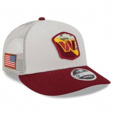 Бейсболка Washington Commanders New Era 2023 Salute To Service Low Profile 9FIFTY - Stone/Burgundy