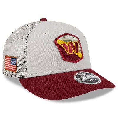 Бейсболка Washington Commanders New Era 2023 Salute To Service Low Profile 9FIFTY - Stone/Burgundy
