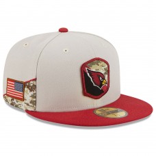 Бейсболка Arizona Cardinals New Era 2023 Salute To Service 59FIFTY - Stone/Cardinal