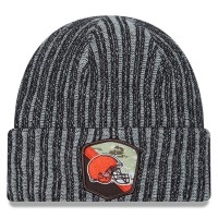 Шапка Cleveland Browns New Era 2023 Salute To Service Cuffed - Black