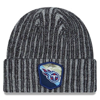 Шапка Tennessee Titans New Era 2023 Salute To Service Cuffed Knit - Black