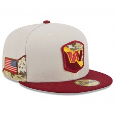 Бейсболка Washington Commanders New Era 2023 Salute To Service 59FIFTY - Stone/Burgundy