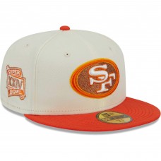 Бейсболка San Francisco 49ers New Era City Icon 59FIFTY - Cream/Scarlet